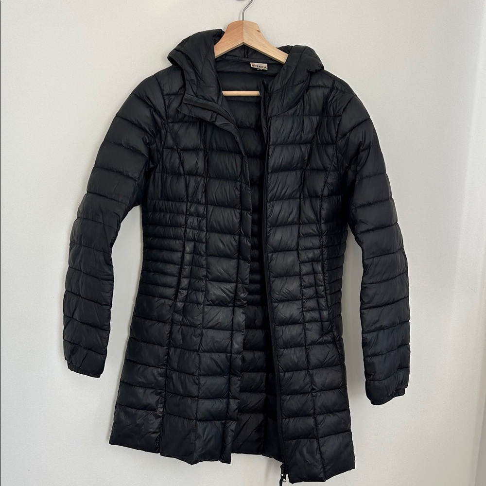 Brekka Women's Black Quilted Down Blend Jacket